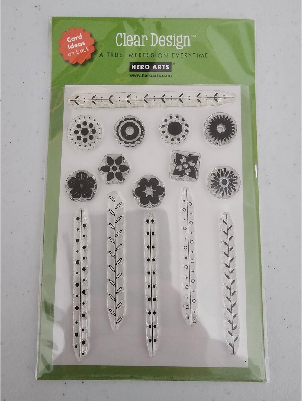 Hero Arts Clear Rubber Stamp Set Buds and Stems Dainty